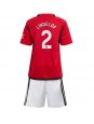 Manchester United Victor Lindelof #2 Dječji Domaci Dres kompleti 2023-24 Kratak Rukavima (+ kratke hlače)